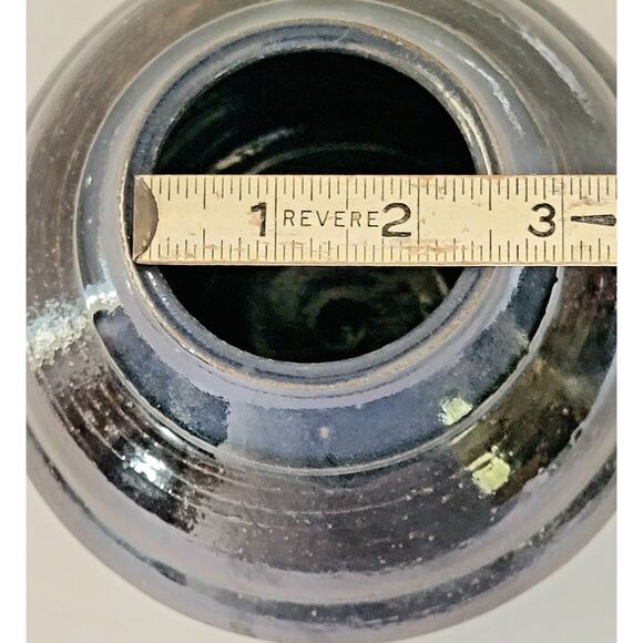 Vintage Walter Yovaish Studio Pottery Vase Signed Rare 1980s 6” Ceramic Art - Picture 11 of 11